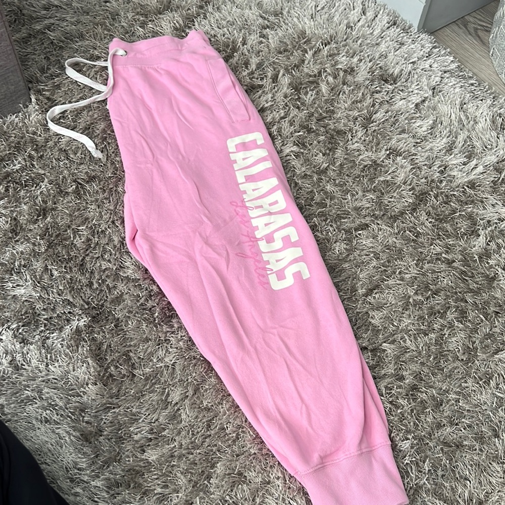 Pink sweatpants